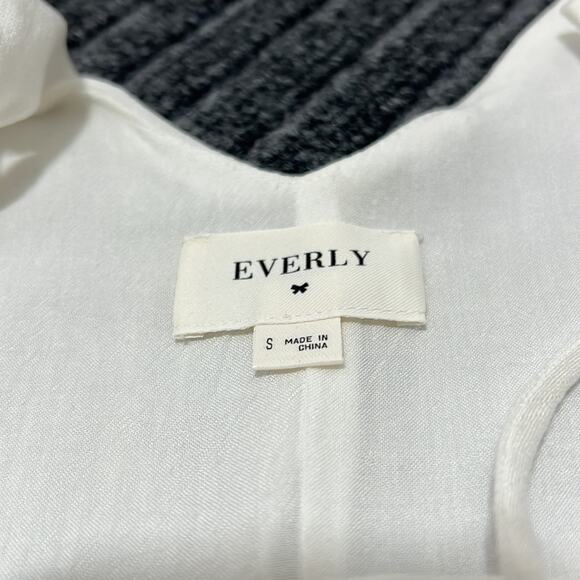 Anthropologie EVERLY White Sleeveless Button-Up Midi Dress Size Small - Picture 11 of 12